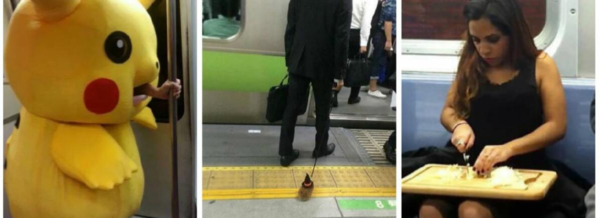 Utasok a metrón Ezek a fotók bebizonyítják, hogy a metrón bármi megtörténhet!